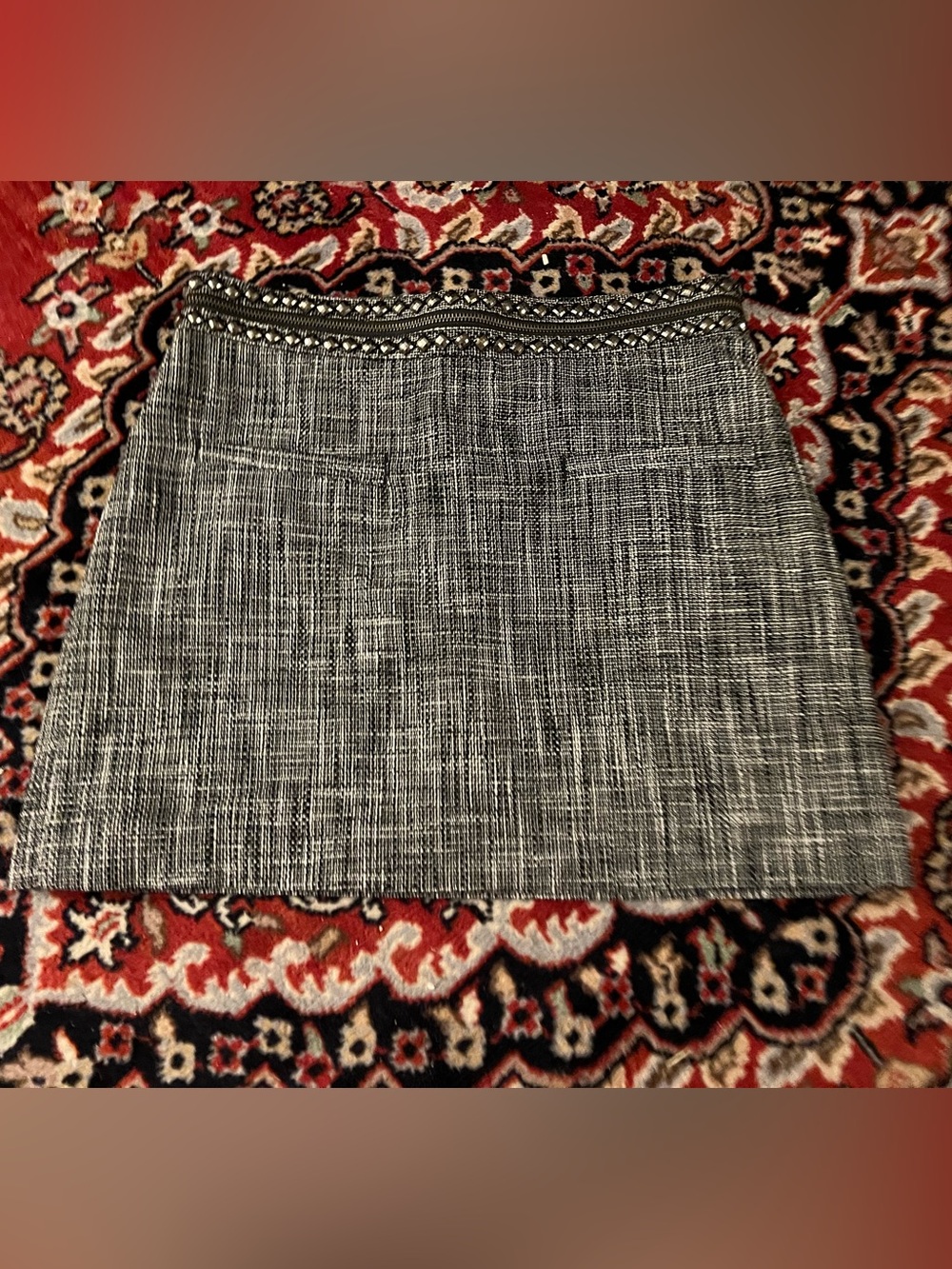 NWT H&M Sz 10 Mini Mini Skirt with Embellished Waistban